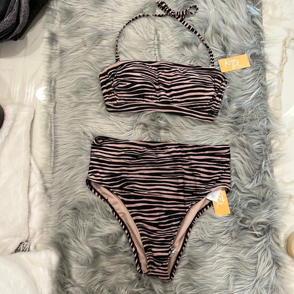 New Kona Sol two piece Swimming Suit set